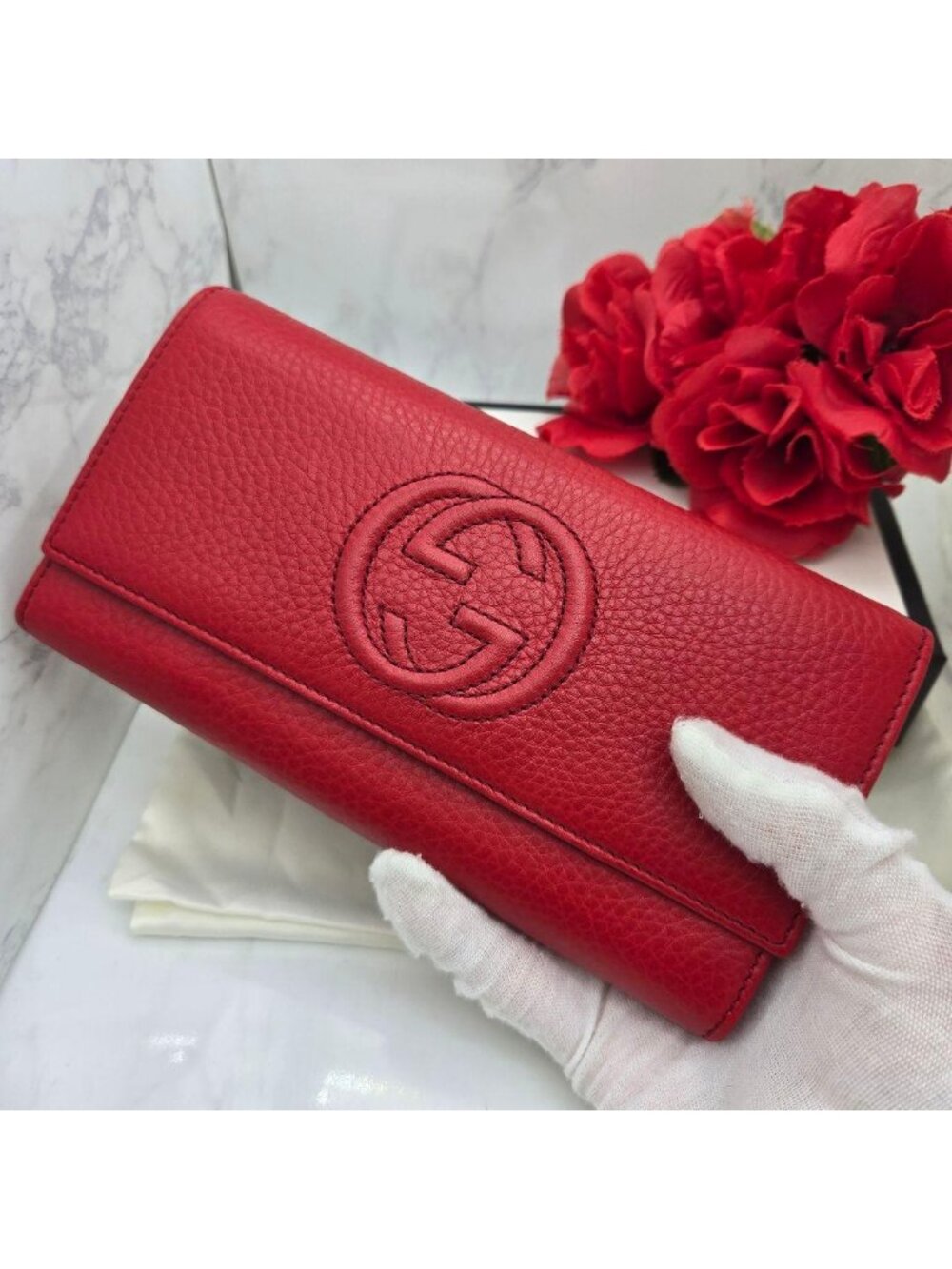 Gucci Soho GG Wallet Red - Picture 3 of 16